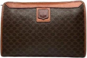 Celine Pre-owned Clutches, female, Brown, Size: ONE SIZE Pre-owned Leather Clutch