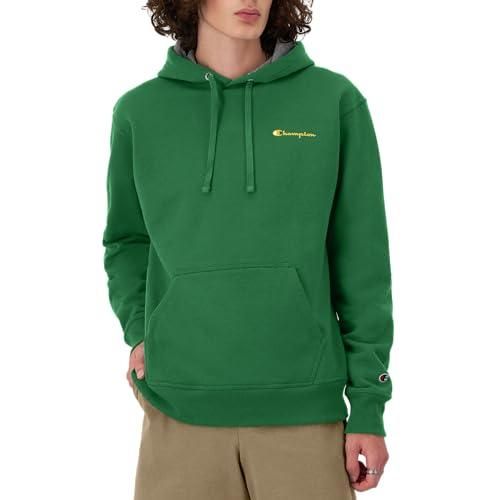 Green cropped champion hoodie clearance
