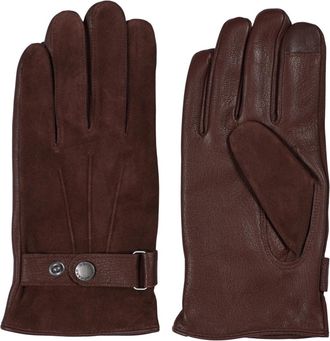 Howard London Bayford Leren Handschoenen - Heren - Handschoenen - Bruin - 9 IN - Wol - Accessoires