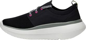 Oofos OOMY Stride White / Black 5077-WHTBLK Womens