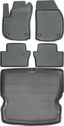 OEM Juego De Alfombrillas Para Coche Y Maletero Para Opel Zafira B Minivan (2005-2012)