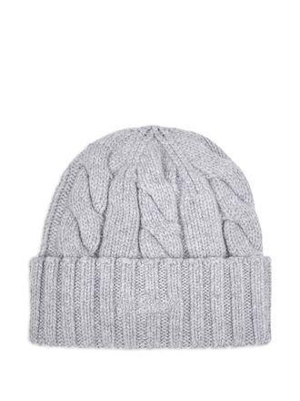 MC2 Saint Barth ribbed cable-knit beanie hat - men - Wool - One Size - Grey