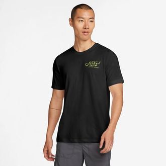 Nike Mens Dri-FIT 3MO Slub GFX T-Shirt - White/Black Size XXL