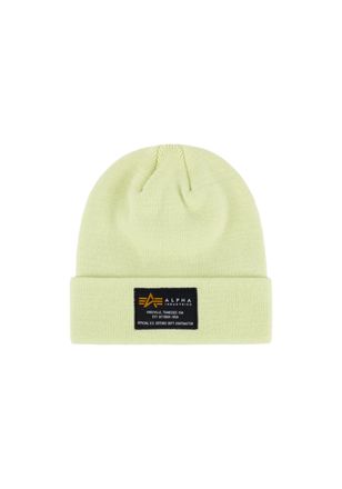 Alpha Industries Skim&uuml;tze ALPHA INDUSTRIES Crew Beanie, Damen, Gr. onesize, gr&uuml;n (arctic lime), Obermaterial: 100% Polyacryl, M&uuml;tzen Skim&uuml;tze