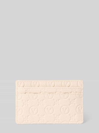 Valentino Handbags Portemonnaie mit Allover-Logo-Pr&auml;gung Modell Samba in Ecru, Gr&ouml;&szlig;e 1