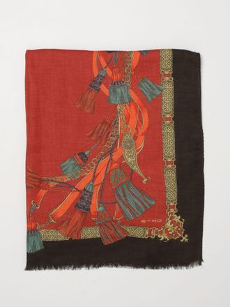 Etro Neck Scarf Woman color Brick Red