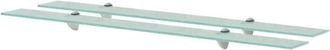 vidaXL Estantes Flotantes 2 Unidades Vidrio 8 Mm 100x20 Cm Vidaxl