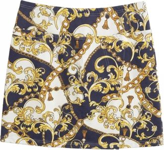 Tabi Footwear Womens Adela Skort In Navy/ Gold