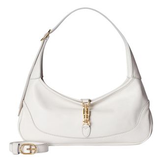 Gucci (WMNS) Gucci Jackie Slim Medium Shoulder Bag White 863137-AAGDJ-9214