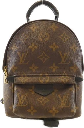 Louis Vuitton Brown Coated Canvas Backpack (Pre-Owned)