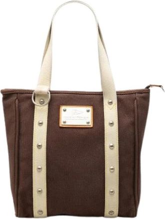 Louis Vuitton Pre-owned Antigua Cabas MM - Dames - Vintage Shopper - Bruin - ONE Size - Vintage