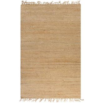 vidaXL Alfombra de yute tejida a mano 120x180 cm natural Vidaxl