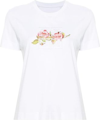 Givenchy 4G lace cotton T-shirt - women - Cotton - S - White