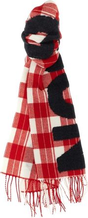 J.W.Anderson Geruit Log Sjaal - Heren - Wintersjaals - Veelkleurig - ONE Size - Wol - Accessoires