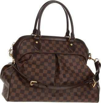 Louis Vuitton Trevi Handbag Damier Brown Canvas Handbag (Pre-Owned)