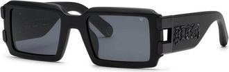 Philipp Plein Authentieke Bril met Topkwaliteit - unisex - Zonnebrillen - Zwart - 54 MM - Accessoires