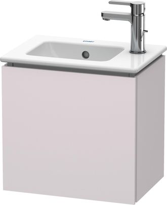 Duravit Duravit L-cube Mueble De Pared, 1 Puerta, Con Bisagra A La Izquierda, 420mm, Para Me By Starck 072343, Color: Blanco Lila Seda Laca Mate - Lc6272l8787