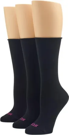 Hue Jeans 3-Pack Socks in Black at Nordstrom