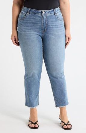 Seven 7 High Waist Ankle Straight Leg Jeans in Desert Dust at Nordstrom Rack, Size 16W
