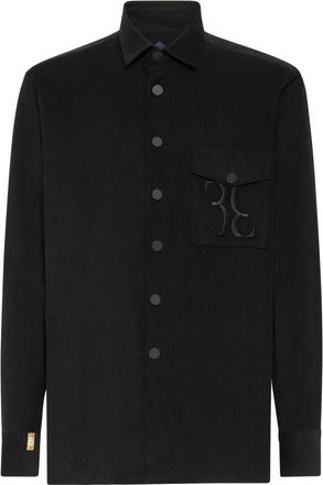 Billionaire Boys Club Velvet Shirt - Heren - Casual Overhemden - Zwart - S - Katoen - Overhemden