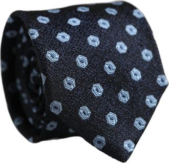 Dolce & Gabbana Zijden Keper Das - Heren - Stropdassen - Blauw - ONE Size - Accessoires