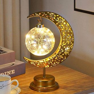 OEM L&aacute;mpara Led Con Forma De Luna - Decoraci&oacute;n De Ramad&aacute;n - Amarilla