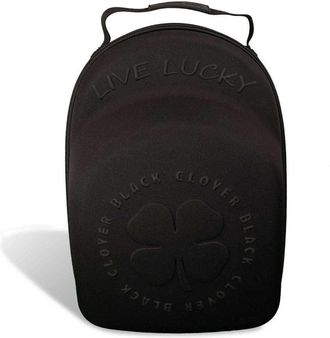 Black Clover Hat Caddy - Protects Up To 6 Hats W/ Sunglasse Black - Adjustable