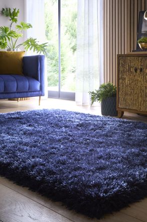Origin Store Extravagance Rug in Navy | Size: 120 cm x 170 cm