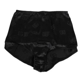Dolce & Gabbana Bottoms, female, Black, Size: S Silk Stretch High Waist Girdle