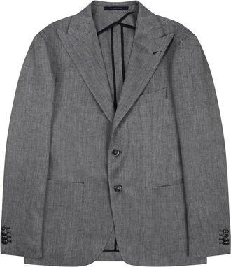 Tagliatore Montecarlo Linen-Cotton Textured Blazer