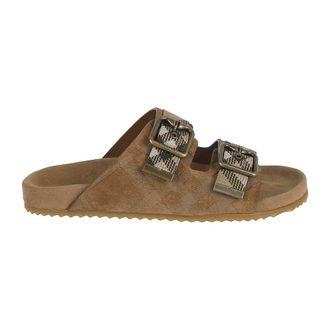 Burberry Sliders, female, Brown, Size: 7 1/2 US Urchin Sandals