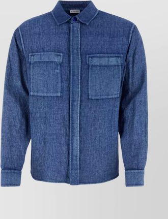 Burberry shirt linen chest pockets
