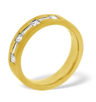 The Diamond Store Mens 0.49ct H/Si Diamond 18K Gold Dress Ring