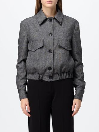 Hanita Bomber in rayon con colletto classico e fondo elasticizzato