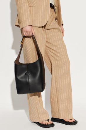 Tod's Shoulder Bag Di Bag Folio Small, Womens, Black