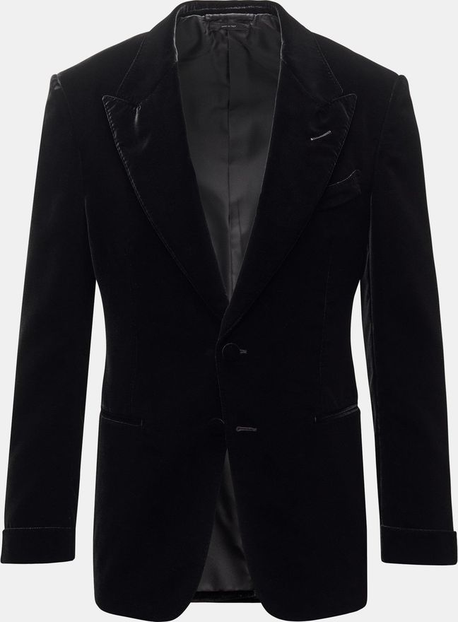 Herren - Samtsakko Shelton schwarz