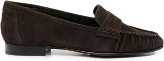 Aeyde Aldous Suede Penny-slot Loafers