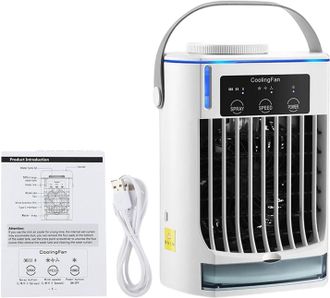 OEM Aire Acondicionado De Escritorio Aire Acondicionado Port&aacute;til De Pie, Enfriador Personal, 3 Niveles De, Ventiladores Silenciosos Para El Hogar, Ventila