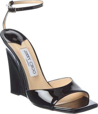Jimmy Choo London Brien 110 Patent Wedge Sandal