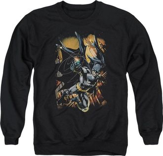 Gildan Batman Grapple Fire Adult Crewneck Sweatshirt
