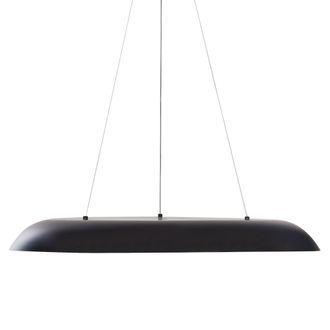 Beliani Beliani - L&aacute;mpara Colgante Moderna Anillo Led Integrado Luz Colgante Redonda Metal Negro Surko