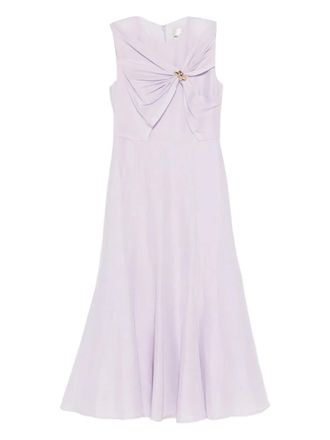 Roland Mouret Abito midi con nodo - Viola