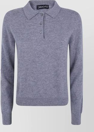 DRHOPE cashmere polo jumper