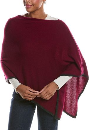 Sofiacashmere Sofiacashmere Tipped Cashmere-Blend Poncho
