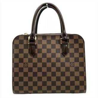 Louis Vuitton Pre-owned Vintage Canvas Handbag - Dames - Vintage Handtas - Bruin - ONE Size - Vintage