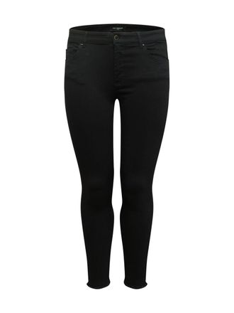 Only Carmakoma Womens Carwilly Reg Sk Ak Raw Rea2343 Noos Jeans, Black, 54/32