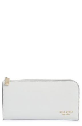 Kate Spade New York devin saffiano leather wallet in Stone Path at Nordstrom Rack
