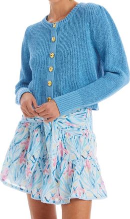 Allison New York Gia Button Down Cardigan In Blue