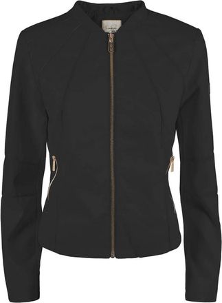 Yes-Zee Leren jas - Dames - Zomerjassen - Zwart - XS - Leer - Jassen