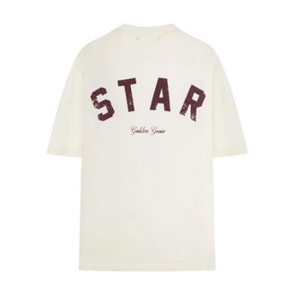 Golden Goose T-Shirts, female, Beige, Size: XS Golden Goose T-shirts and Polos